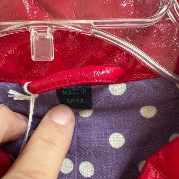 Boden Women's Shiny Red Faux Leather Jacket - Picture 2 of 6